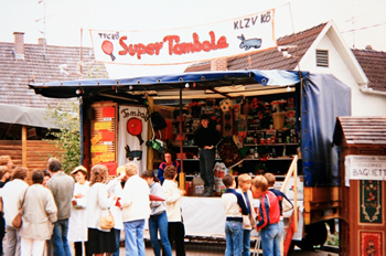 Supertombola auf dem Teninger Gassenfest 1984